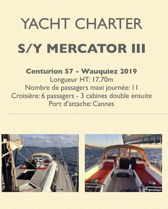 Voilier Luxe Face Au Palais Hotel Cannes Franciaország