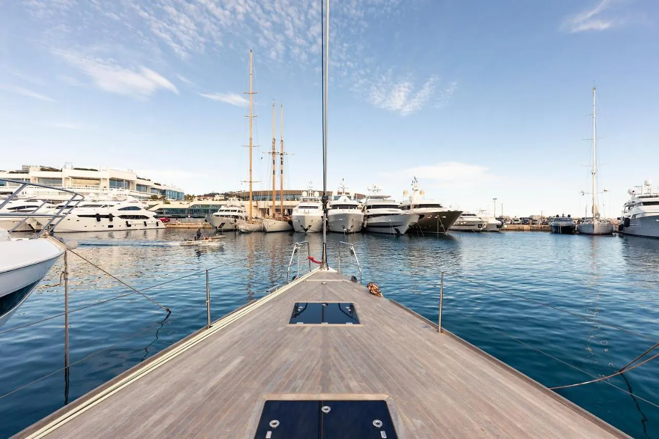 Voilier Luxe Face Au Palais Hotel Cannes